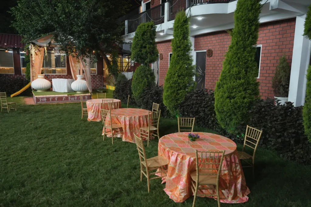 Lawn at Kunj Resort, Indore