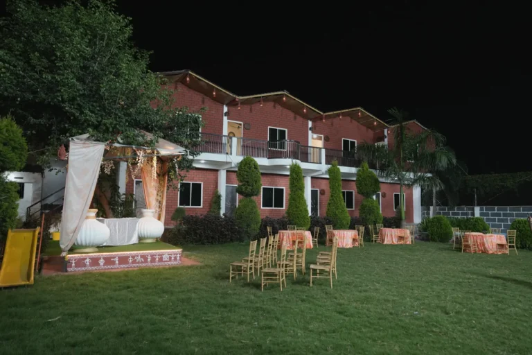 Lawn at Kunj Resort, Indore