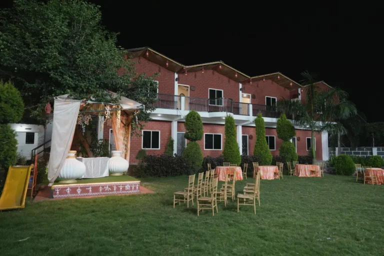 Lawn at Kunj Resort, Indore