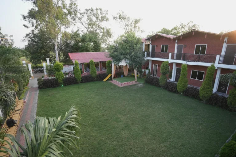 Lawn at Kunj Resort, Indore